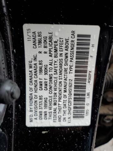 2016 HONDA CIVIC LX - 2HGFC2F51GH516312