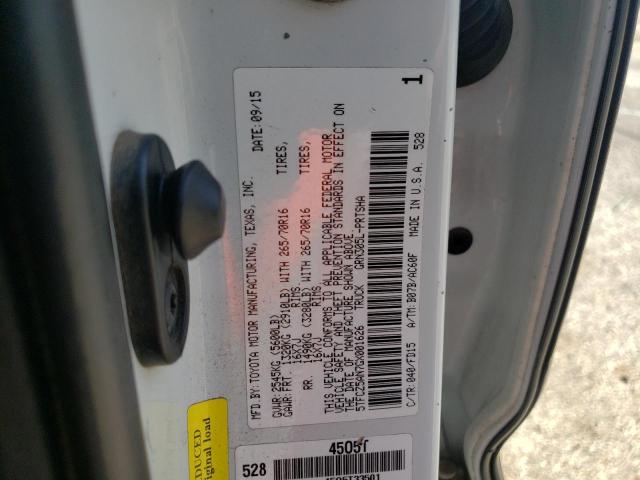 2016 TOYOTA TACOMA DOU - 5TFCZ5AN7GX001626