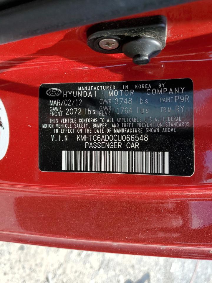 KMHTC6AD0CU066548 2012 Hyundai Veloster