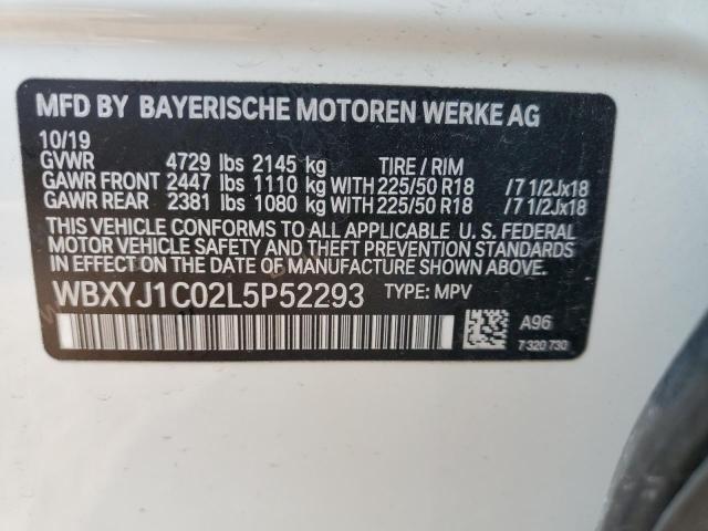 VIN WBXYJ1C02L5P52293 2020 BMW X2, Xdrive28I no.13