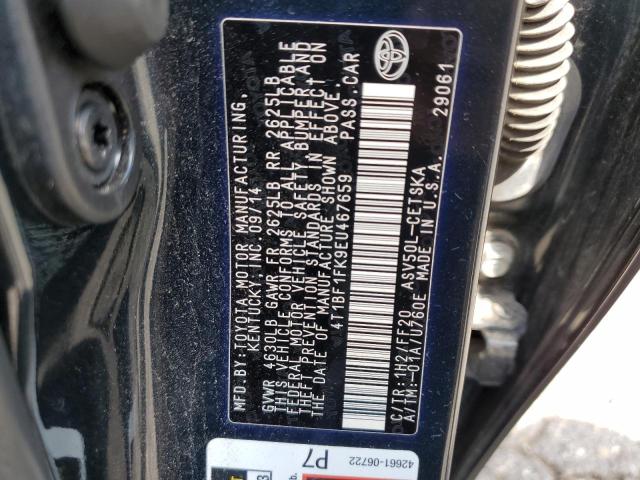 VIN 4T1BF1FK9EU467659 2014 Toyota Camry, L no.12