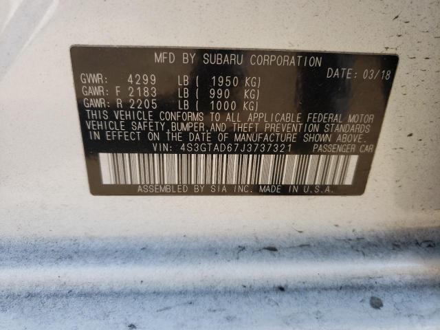 2018 Subaru Impreza Premium Plus VIN: 4S3GTAD67J3737321 Lot: 61748034