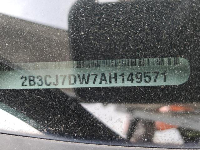 2010 Dodge Challenger Srt-8 VIN: 2B3CJ7DW7AH149571 Lot: 63563004