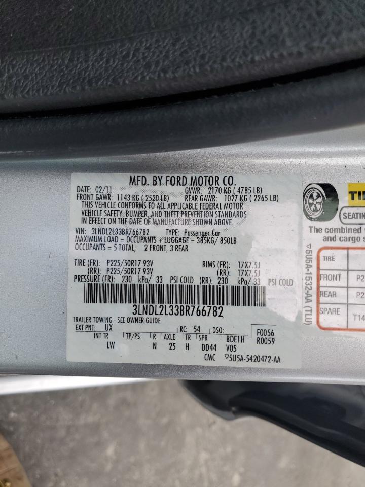 3LNDL2L33BR766782 2011 Lincoln Mkz Hybrid