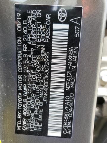 2019 TOYOTA 033FG35 JTNK4RBE3K3072995