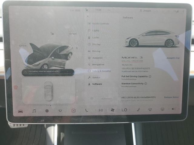 2019 Tesla Model 3 VIN: 5YJ3E1EB0KF425575 Lot: 62898784