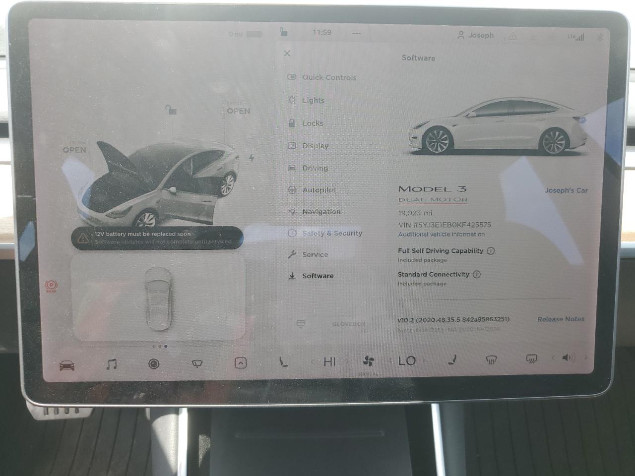 5YJ3E1EB0KF425575 2019 Tesla Model 3