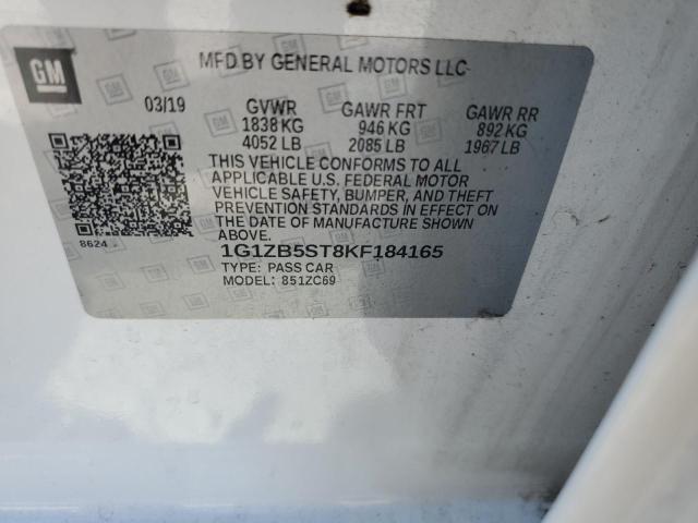 2019 CHEVROLET MALIBU LS - 1G1ZB5ST8KF184165