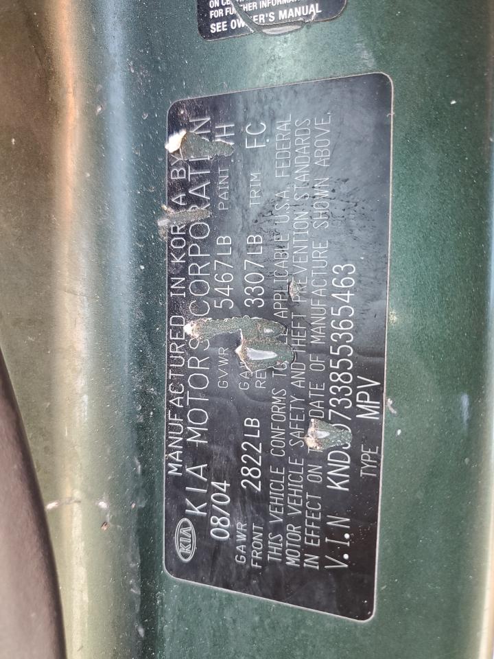 KNDJD733855365463 2005 Kia Sorento Ex