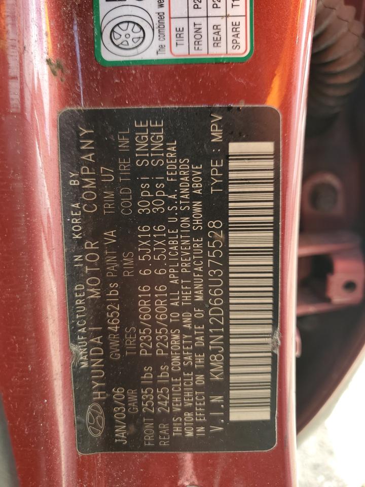 KM8JN12D66U375528 2006 Hyundai Tucson Gls