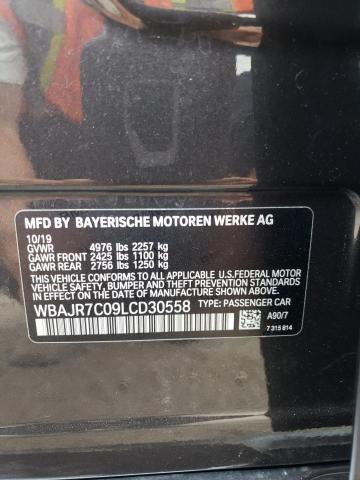 VIN WBAJR7C09LCD30558 2020 BMW 5 Series, 530 XI no.12