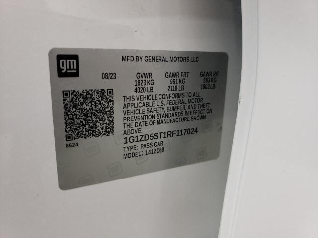 2024 CHEVROLET MALIBU LT - 1G1ZD5ST1RF117024