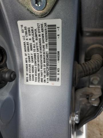 2016 HONDA CIVIC LX - 19XFC2F50GE034621