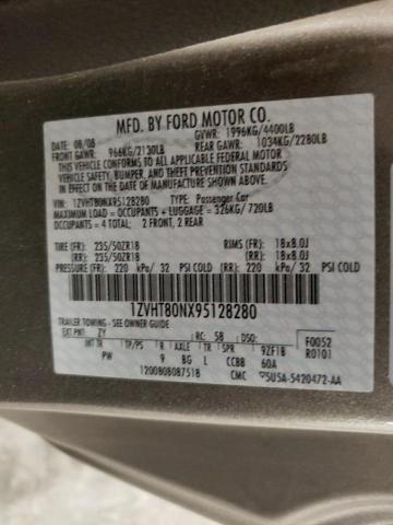 2009 Ford Mustang VIN: 1ZVHT80NX95128280 Lot: 63113154