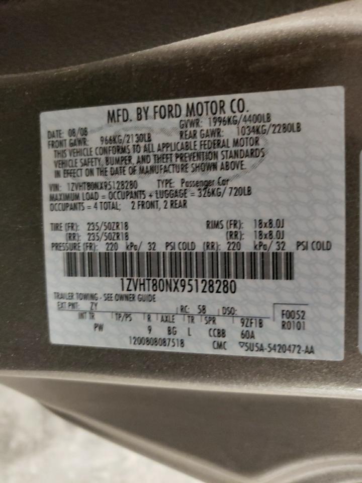 1ZVHT80NX95128280 2009 Ford Mustang