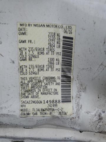 2016 NISSAN MURANO S - 5N1AZ2MG6GN149888