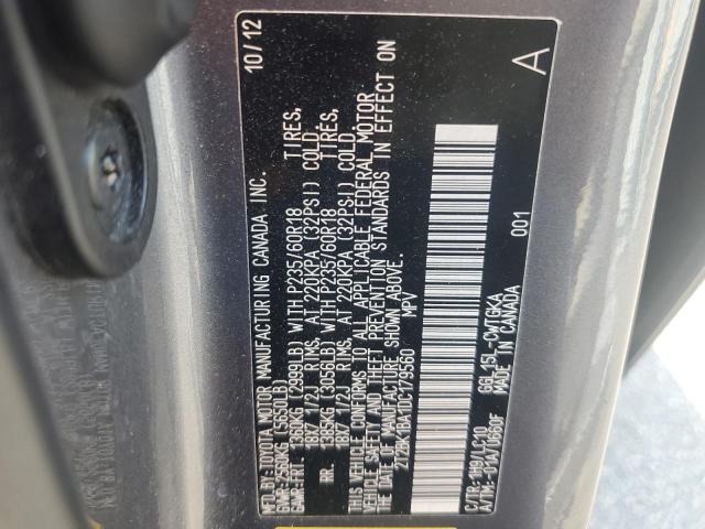 2013 Lexus Rx 350 Base VIN: 2T2BK1BA1DC179560 Lot: 58907284