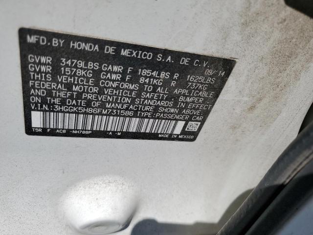 2015 HONDA FIT EX/EXL 3HGGK5H86FM731586