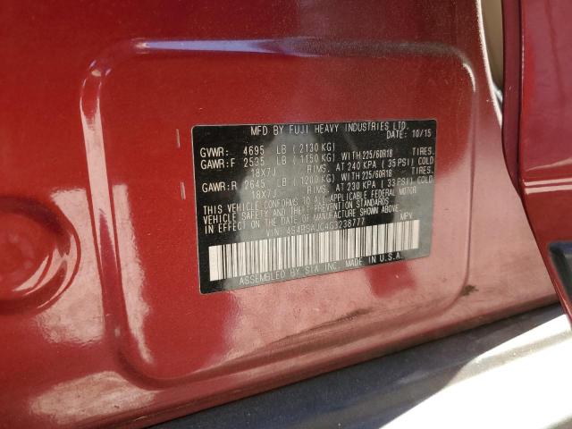 2016 Subaru Outback 2.5I Limited VIN: 4S4BSAJC4G3238777 Lot: 61620894