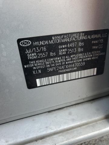 VIN 5NPE24AFXHH470559 2017 Hyundai Sonata, SE no.12