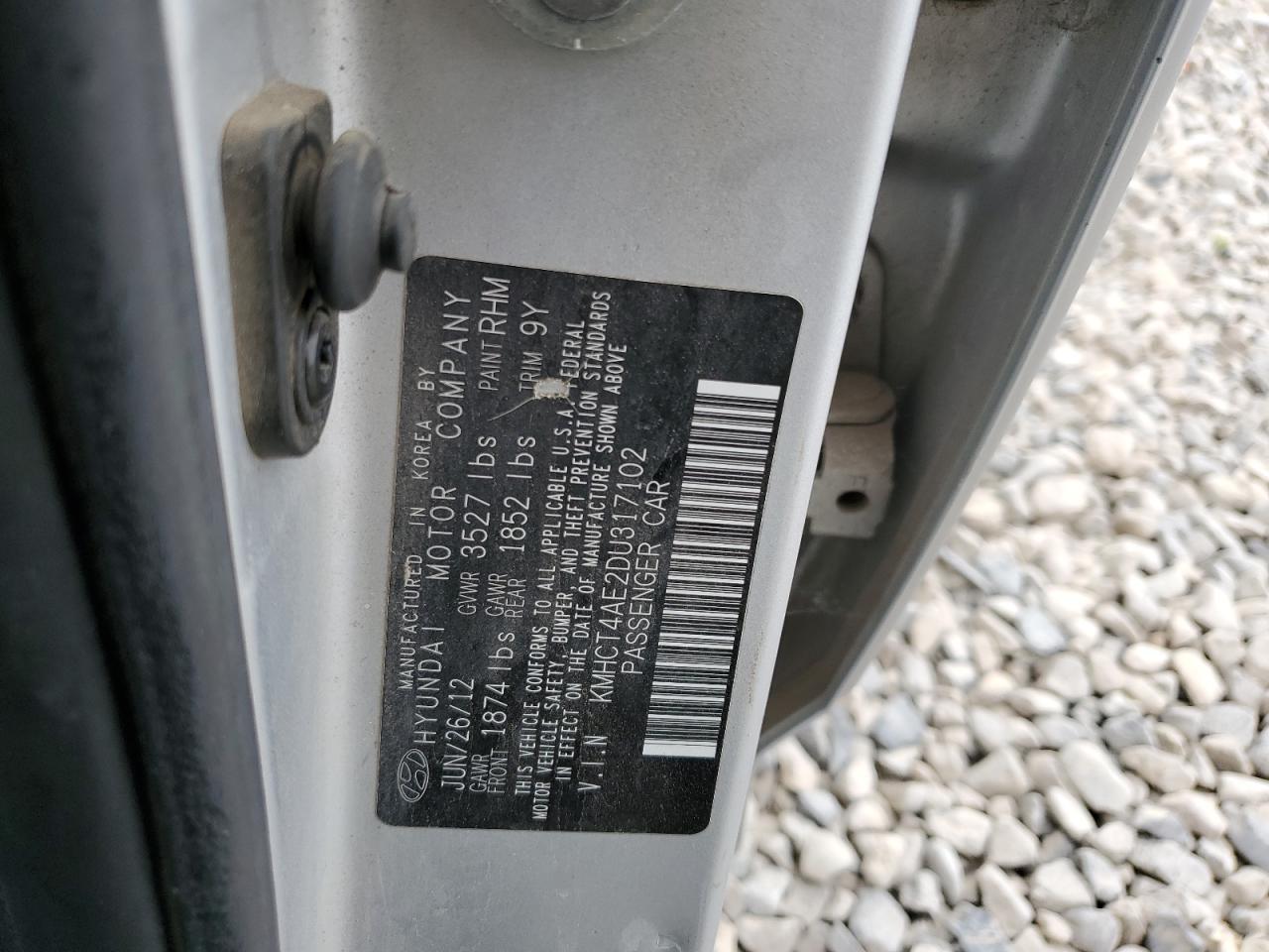 KMHCT4AE2DU317102 2013 Hyundai Accent Gls