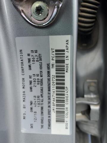 2019 MAZDA 3 GX JM1BPAK71K1109732