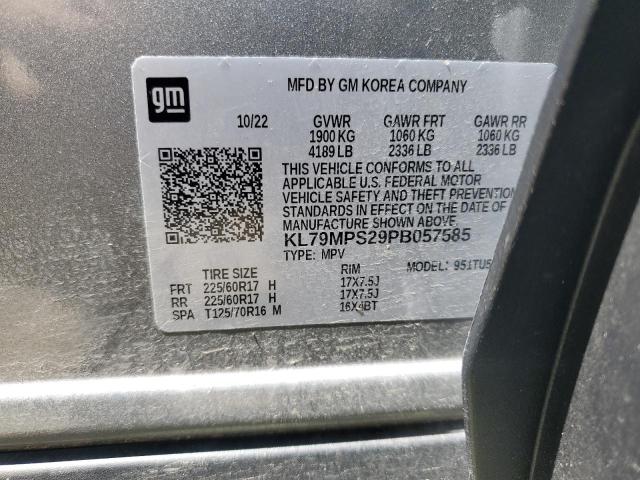 2023 Chevrolet Trailblazer Lt VIN: KL79MPS29PB057585 Lot: 60620054