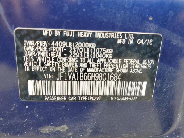 VIN JF1VA1B66H9801684 2017 Subaru WRX no.12