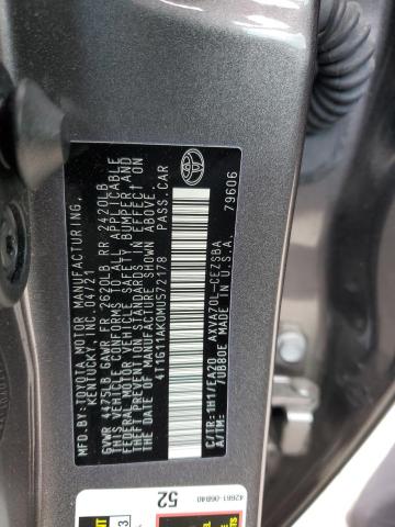 2021 TOYOTA CAMRY SE - 4T1G11AK0MU572178