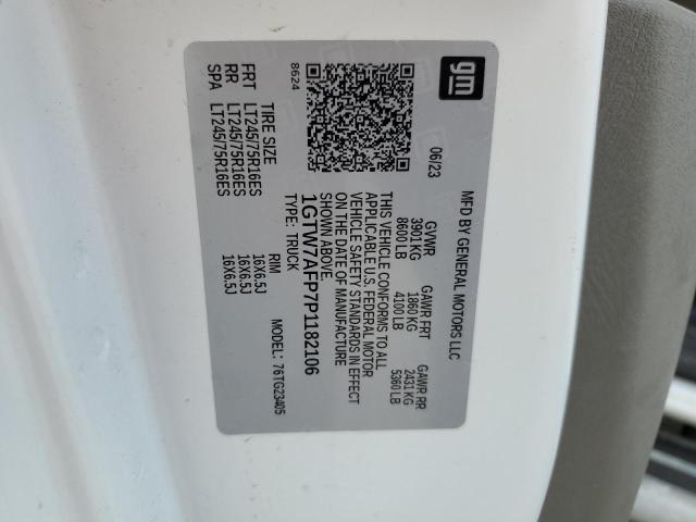 2023 GMC SAVANA G25 1GTW7AFP7P1182106
