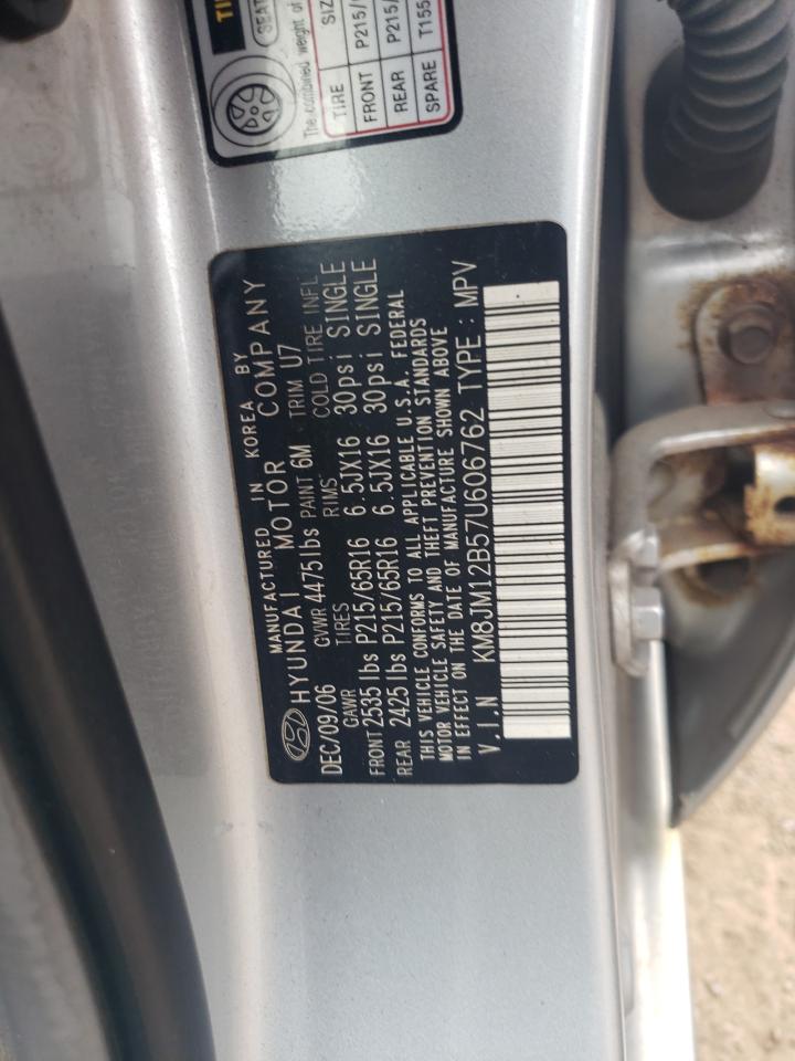 KM8JM12B57U606762 2007 Hyundai Tucson Gls