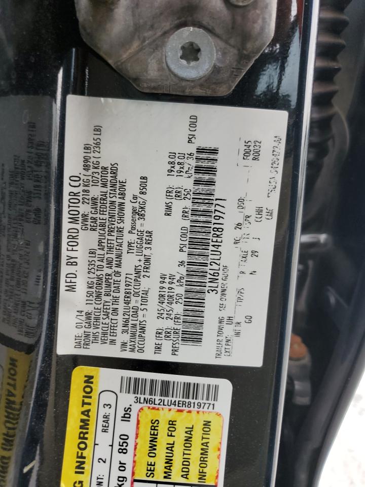 3LN6L2LU4ER819771 2014 Lincoln Mkz Hybrid