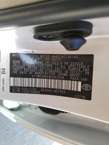 2008 Toyota Avalon Xl VIN: 4T1BK36B48U263928 Lot: 61545344