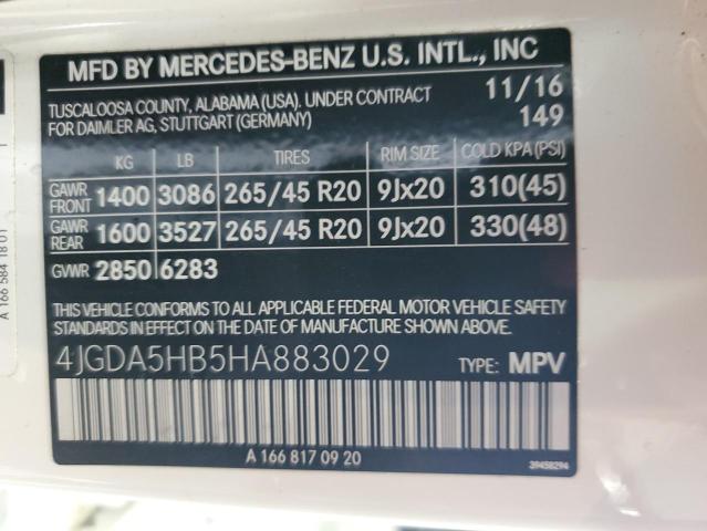 2017 MERCEDES-BENZ GLE 350 4M - 4JGDA5HB5HA883029