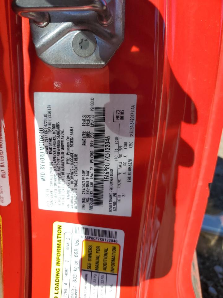 1FA6P8CF7K5122046 2019 Ford Mustang Gt