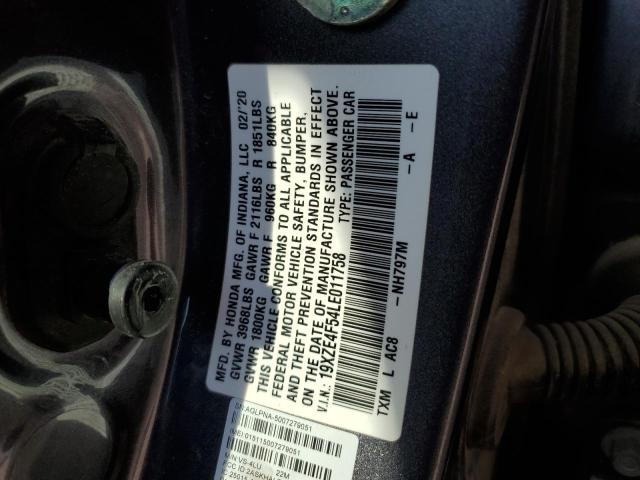 2020 HONDA INSIGHT EX - 19XZE4F54LE011758