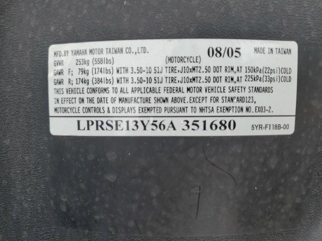 2006 YAMAHA YJ125 LPRSE13Y56A351680