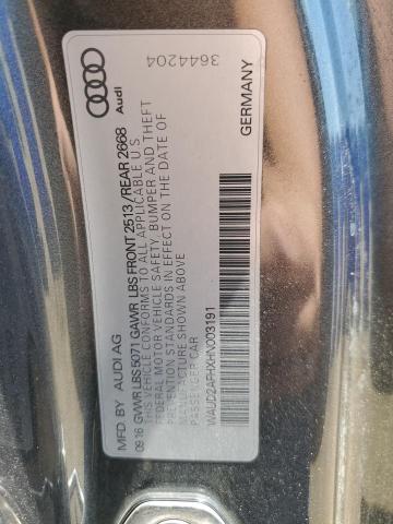 2017 AUDI A5 SPORT WAUD2AFHXHN003191