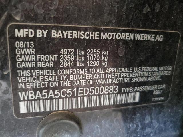 VIN WBA5A5C51ED500883 2014 BMW 5 Series, 528 I no.12