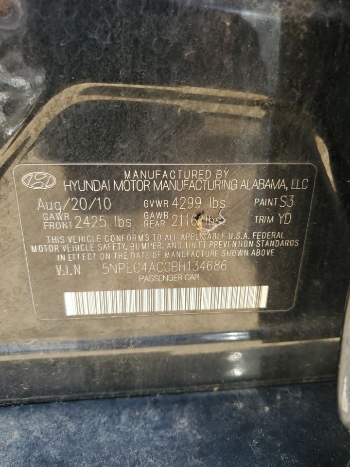 5NPEC4AC0BH134686 2011 Hyundai Sonata Se