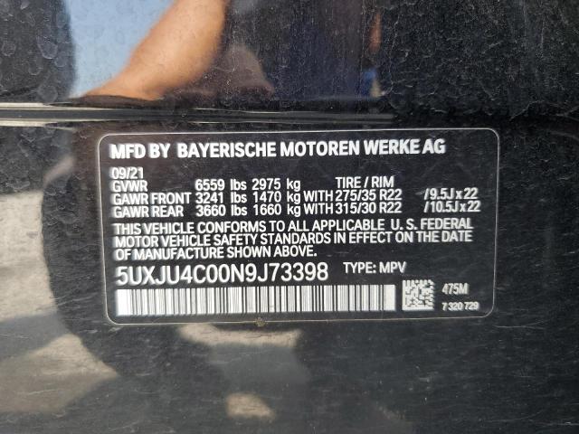 VIN 5UXJU4C00N9J73398 2022 BMW X5, M50I no.13