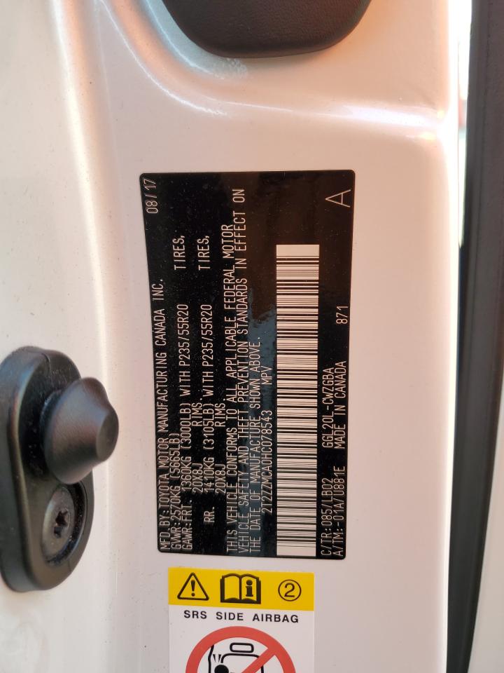 2T2ZZMCA0HC078543 2017 Lexus Rx 350 Base