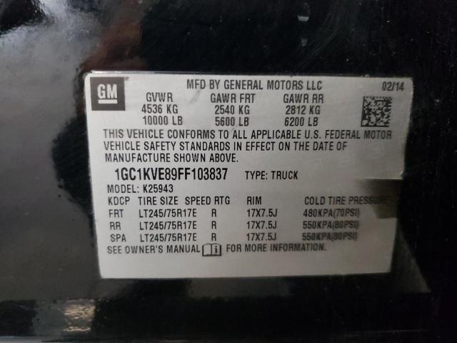 2015 CHEVROLET 2500 HD 1GC1KVE89FF103837