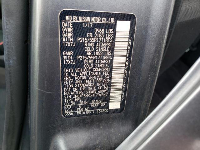 2017 NISSAN JUKE S - JN8AF5MR5HT704542