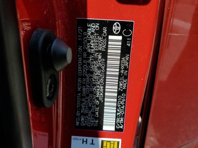 2022 TOYOTA PRIUS NIGH - JTDKAMFU9N3164019