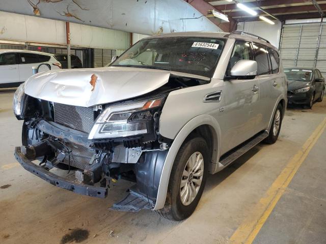 NISSAN ARMADA SV 2021 silver  gas JN8AY2AD7M9662044 photo #1