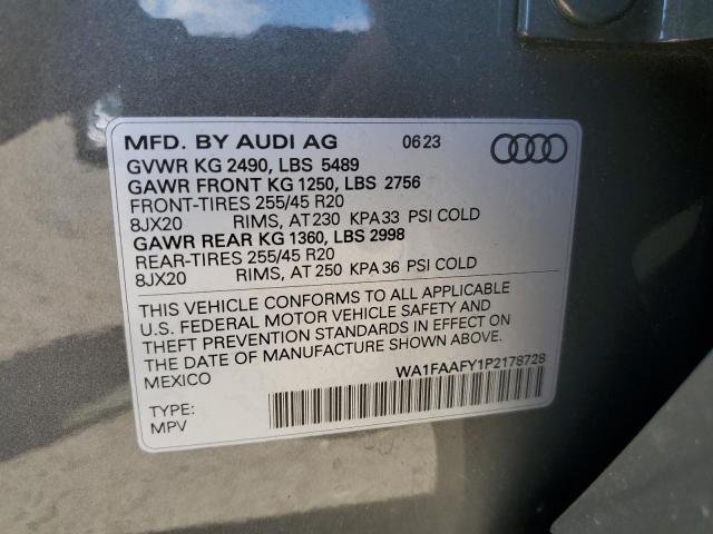 2023 AUDI Q5 PRESTIG WA1FAAFY1P2178728  61647364