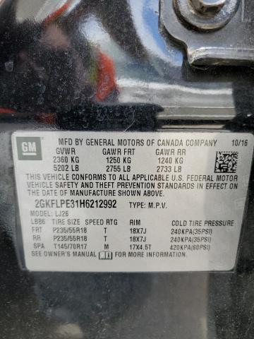 VIN 2GKFLPE31H6212992 2017 GMC Terrain, Slt no.14