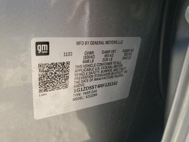 2024 Chevrolet Malibu Lt VIN: 1G1ZD5ST4RF131192 Lot: 61517564