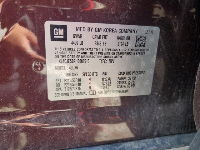 2017 Buick Encore Preferred VIN: KL4CJESB9HB088515 Lot: 61522824